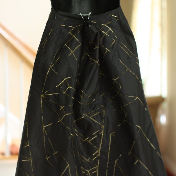 EMILIO PUCCI Black Skirt with Gold Sequins - Picture 2 of 6